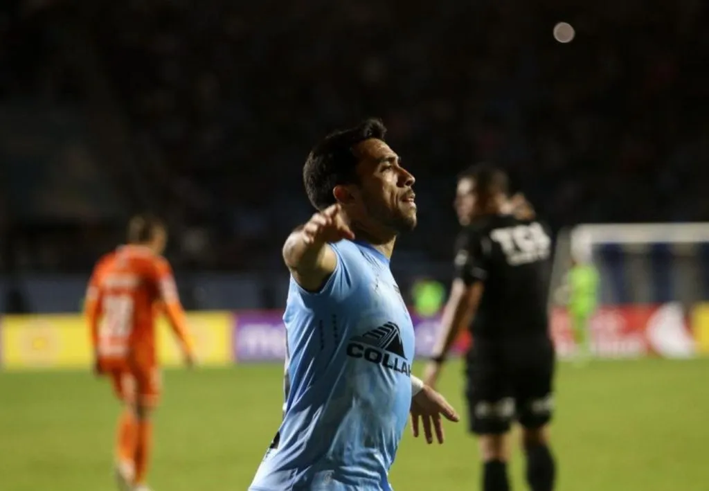 Edson Puch convirtió el primer gol de Deportes Iquique ante Cobreloa.