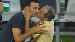 Lionel Scaloni habló sobre el beso del utilero