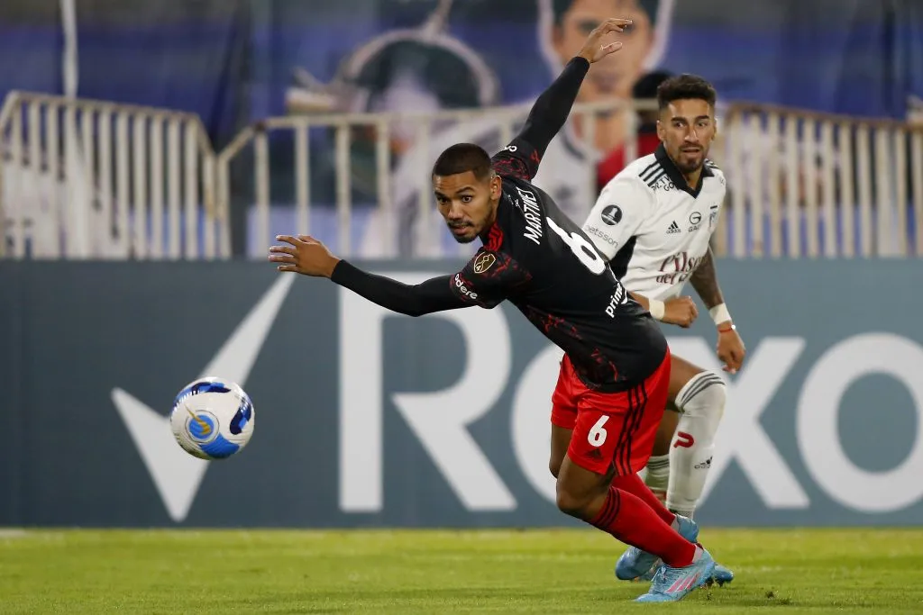 David Martínez enfrentando a Colo Colo en la Copa Libertadores | FOTO: Marcelo Hernandez/Getty Images