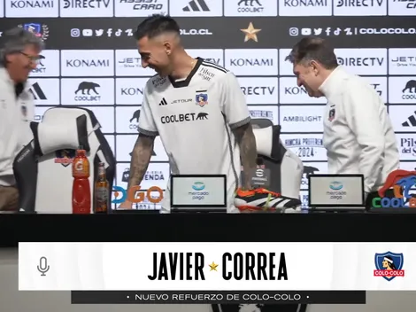 Sacaron carcajadas: los problemas que tuvo Correa en su presentación con Colo Colo