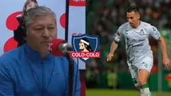 El exfutbolista le golpea la mesa a Correa en su arribo al Cacique.