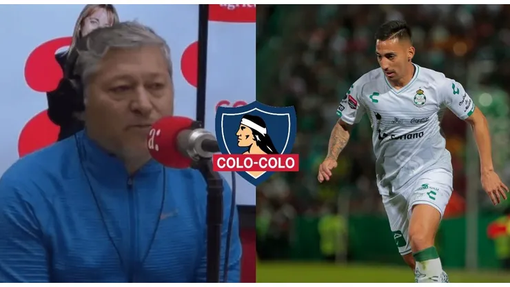 El exfutbolista le golpea la mesa a Correa en su arribo al Cacique.