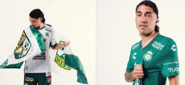 Cabral con la camiseta del León de México | FOTO: Club León