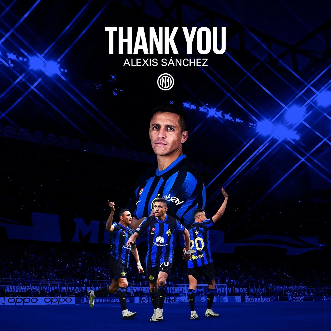 La despedida del Inter de Milán a Alexis Sánchez. (Foto: @Inter_es)