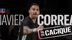 Javier Correa ya fue oficializado en Colo Colo. (Foto: Captura)