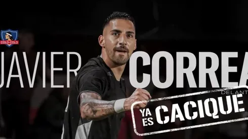 Javier Correa ya fue oficializado en Colo Colo. (Foto: Captura)