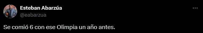La respuesta de Abarzúa a Reinoso | FOTO: Captura
