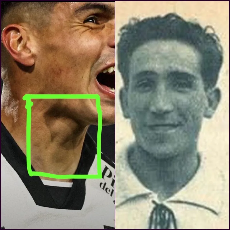 La imagen que sostiene que en el cuello de Wiemberg se aprecia la silueta de David Arellano (Archivo)