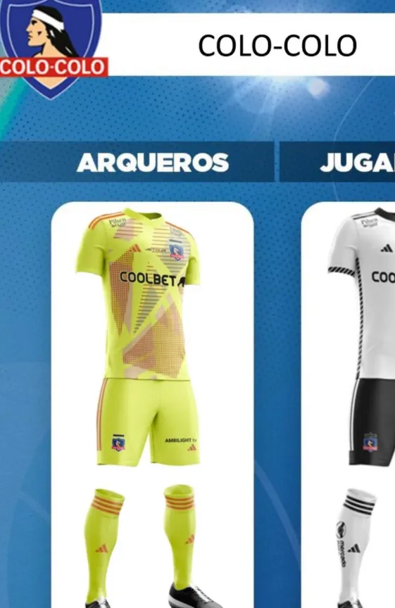 El modelo de camiseta utilizado por Brayan Cortés en el encuentro de Colo Colo frente a Ñublense.