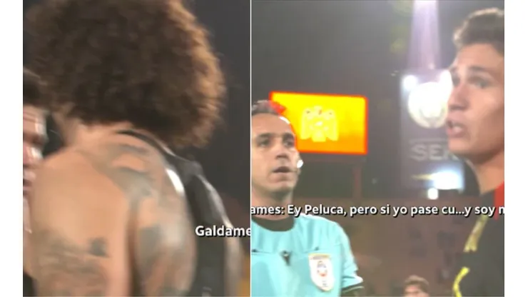 Benjamín Galdames y Maximiliano Falcón se agarraron finalizado el encuentro