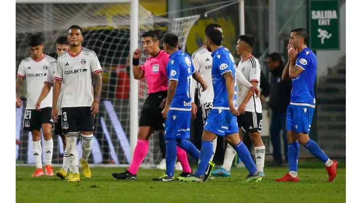 Cabero tuvo un final polémico en el partido entre Colo Colo y Audax Italiano.