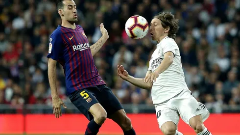Modric le entregó un tierno mensaje a su colega Busquets.