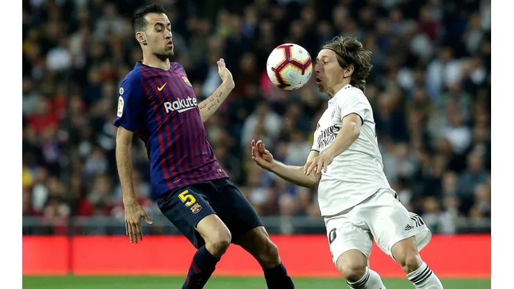 Modric le entregó un tierno mensaje a su colega Busquets.
