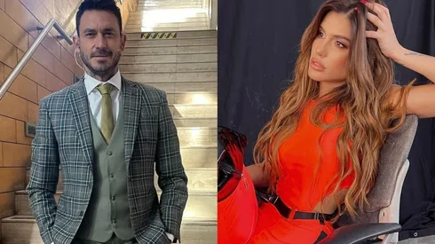 Mauricio Pinilla y Gala Caldirola.