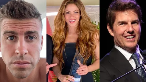 Piqué, Shakira y Tom Cruise.