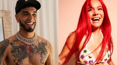 Anuel AA y Karol G.