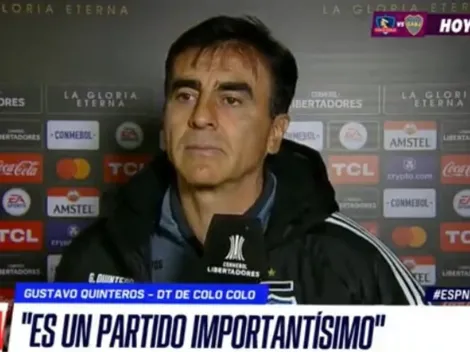 Quinteros es optimismo puro en Colo Colo previo al duelo con Boca