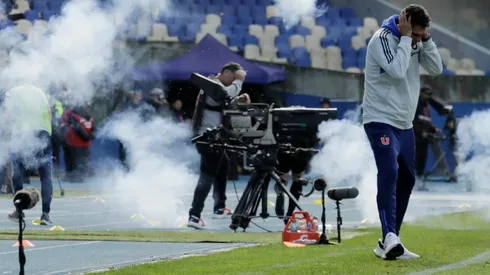El partido entre la U y Católica fue suspendido por incidentes