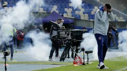 Mauricio Pellegrino sufrió con las bombas de ruido