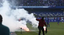 Serios incidentes obligaron a la suspensión del Clásico Universitario.