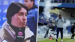 El partido no estuvo exento de polémicas por los desmanes de los hinchas de la U.