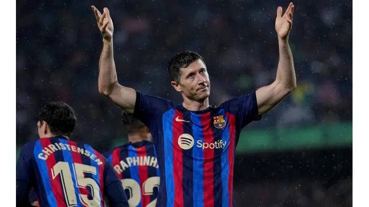Robert Lewandowski anotó en la victoria de Barcelona
