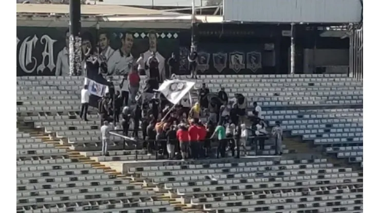 La triste escena que dejó el Monumental el lunes pasado.