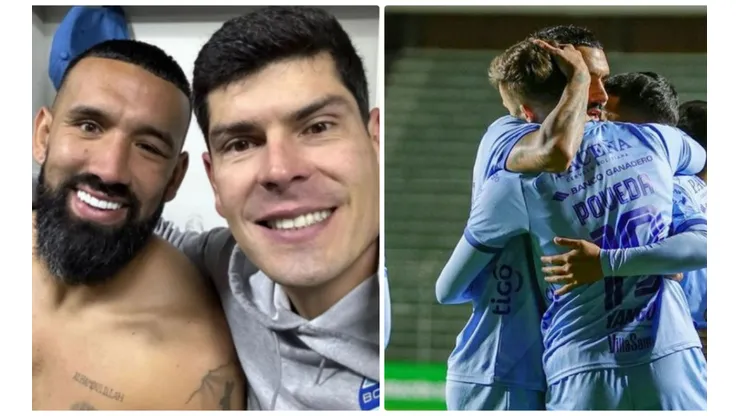 Fernández recibió una dura falta en Bolivia que lo sacó del partido.