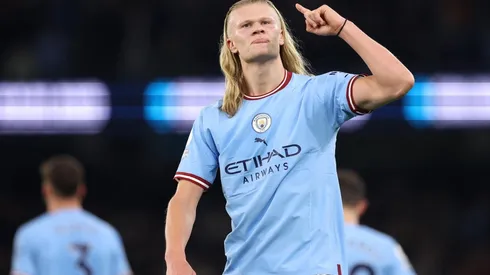 Haaland anotó en la goleada del Manchester City al Arsenal en la Premier