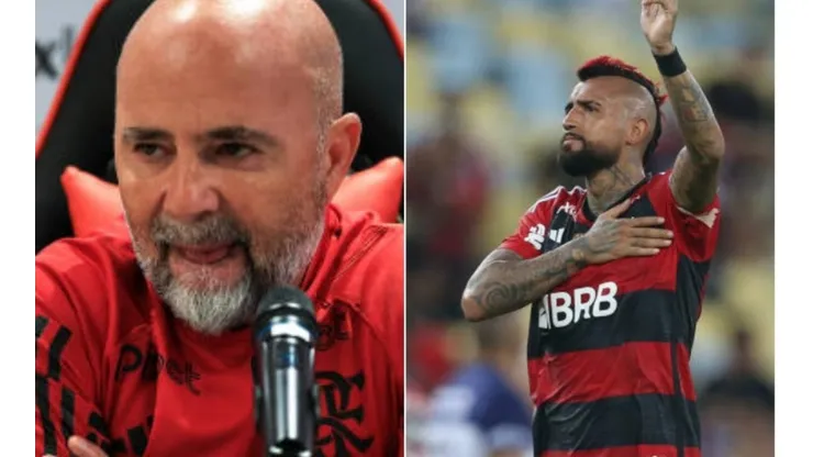 Arturo Vidal es titular en la primera oncena de Jorge Sampaoli como técnico de Flamengo en duelo ante Ñublense por Copa Libertadores