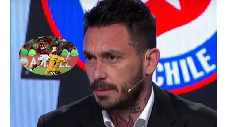Mauricio Pinilla y su confusión durante la transmisión del duelo entre Flamengo y Ñublense