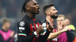 Leao fue clave en el gol de Giroud ante Napoli.