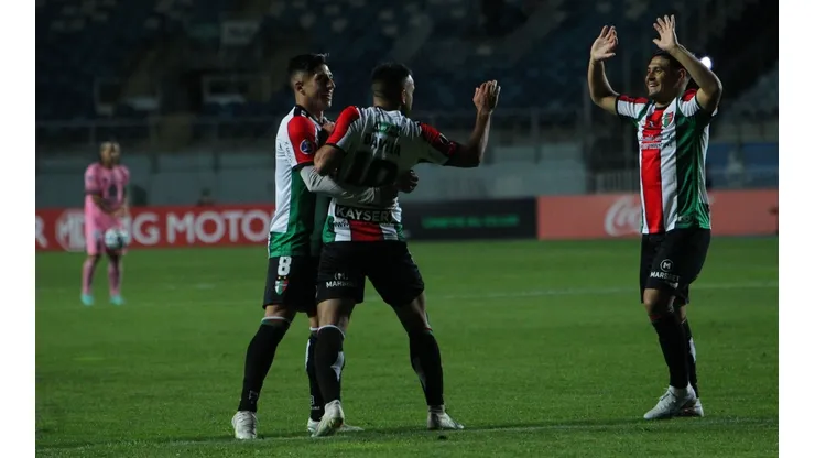 Palestino celebra la conquista en la Copa Sudamericana ante Estudiantes de Mérida