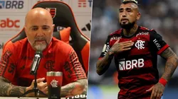 Jorge Sampaoli habló sobre su relación con Arturo Vidal.