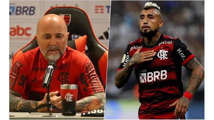 Jorge Sampaoli habló sobre su relación con Arturo Vidal.