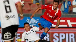 Pinares volvió a ver acción junto a la UC ante Colo Colo.