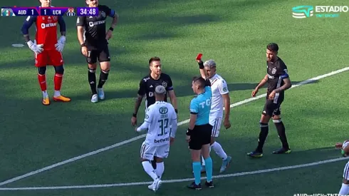 Zaldivia vio la roja ante Audax.
