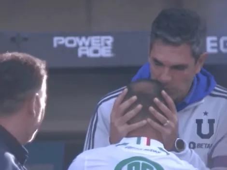A lo Laurent Blanc: El efusivo saludo en la U entre Mauricio Pellegrino y el Chelo Díaz