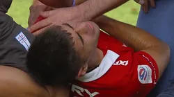 El joven volante debió ser reemplazado en el entretiempo