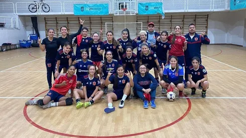 Las jugadoras recibieron el mensaje motivacional de Isabel Berrios.