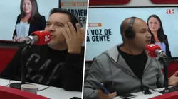 Caamaño y Alvarado discuten a raíz de las preguntas de los periodistas.