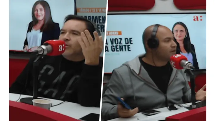 Caamaño y Alvarado discuten a raíz de las preguntas de los periodistas.