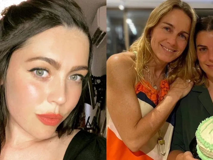 Daniela Aránguiz barre el piso con la mamá de Maite Orsini