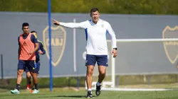 Jorge Almirón ya tuvo su primera práctica con Boca Juniors.