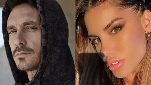 Mauricio Pinilla y Gala Caldirola.