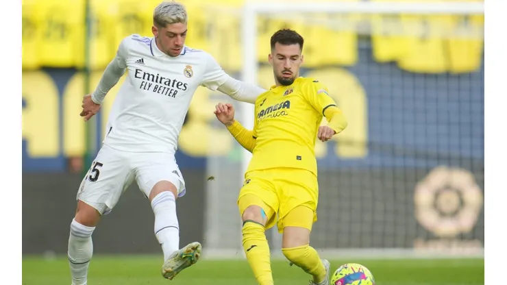 En la foto: Federico Valverde y Alex Baena, los protagonistas del incidente