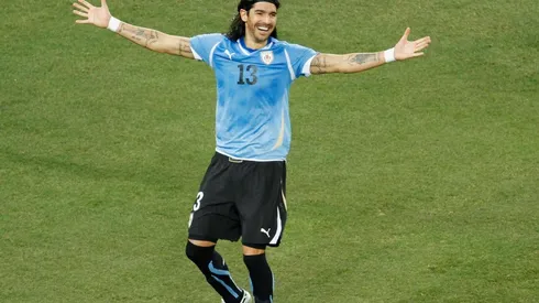 Abreu jugó el Mundial de Sudáfrica 2010 con Uruguay