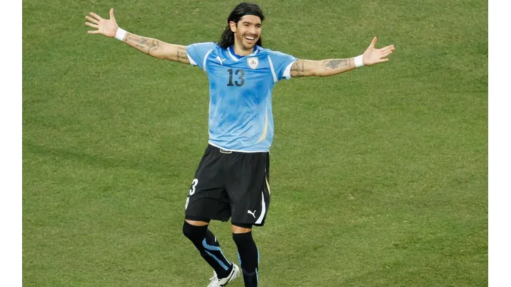 Abreu jugó el Mundial de Sudáfrica 2010 con Uruguay