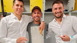 Sigali y Pillud junto a Marcelo Díaz