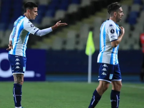 Video: Rojas adelanta a Racing ante Ñublense con un golazo